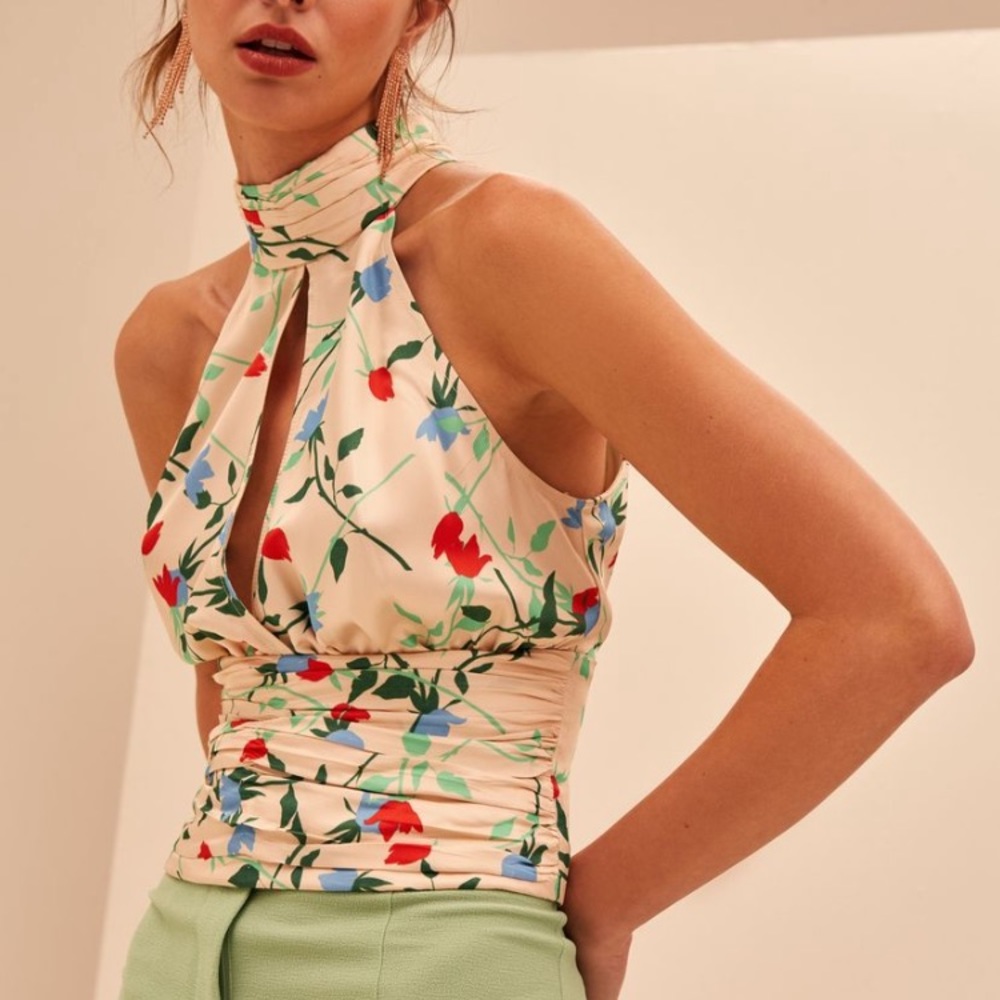 C/MEO Collective Floral Halter Top